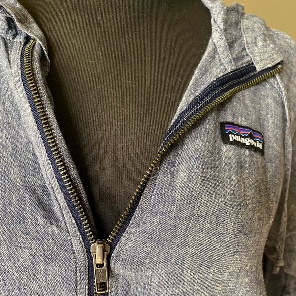 Patagonia Chambray zip up size M - Picture 4 of 5